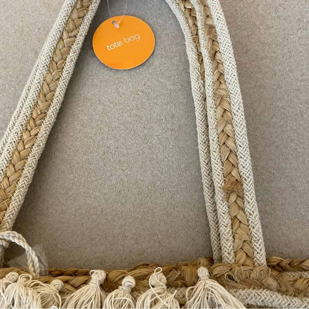 C&C California Large Striped Tassel Tote - Picture 5 of 11